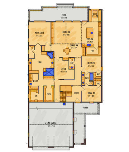 Main Floor for House Plan #5995-00046