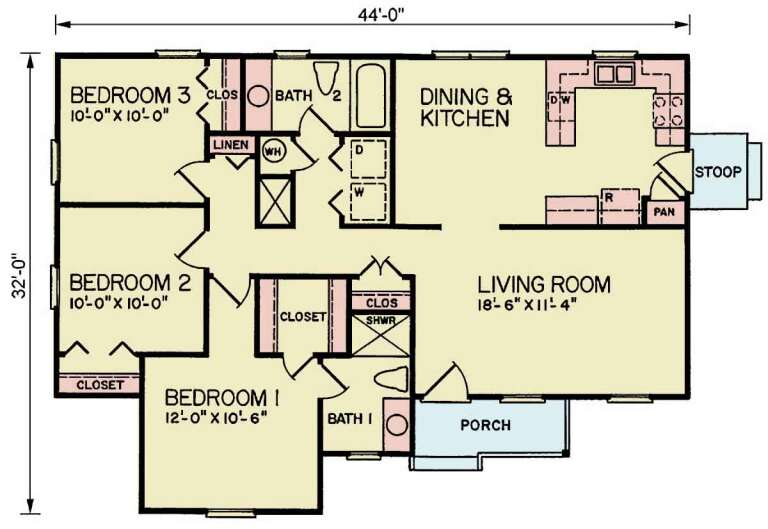 House Plan House Plan #33975 Drawing 1