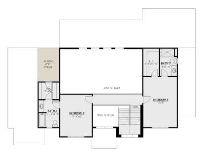 Second Floor for House Plan #286-00122