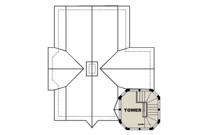 Unheated Loft for House Plan #039-00811