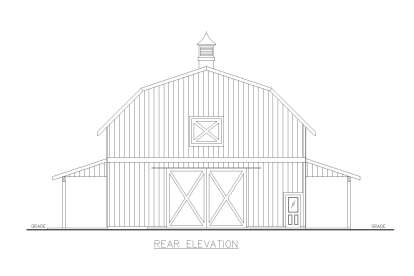 Barn House Plan #039-00812 Elevation Photo