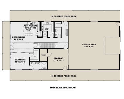 Main Floor for House Plan #039-00812