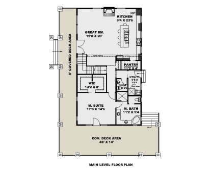 Main Floor for House Plan #039-00813