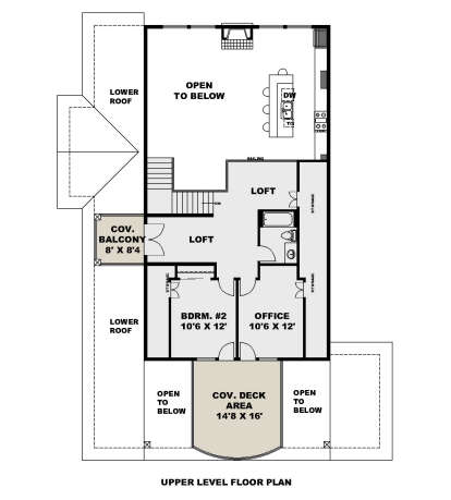 Second Floor for House Plan #039-00813