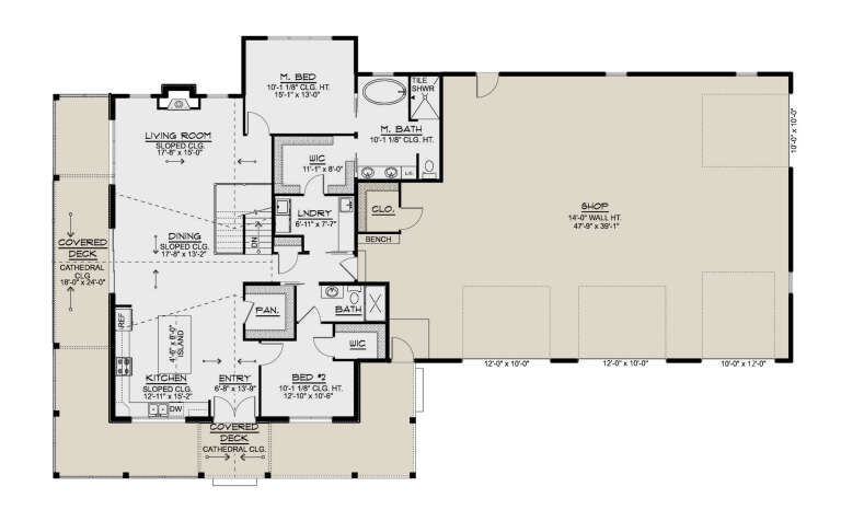 House Plan House Plan #33982 Drawing 1