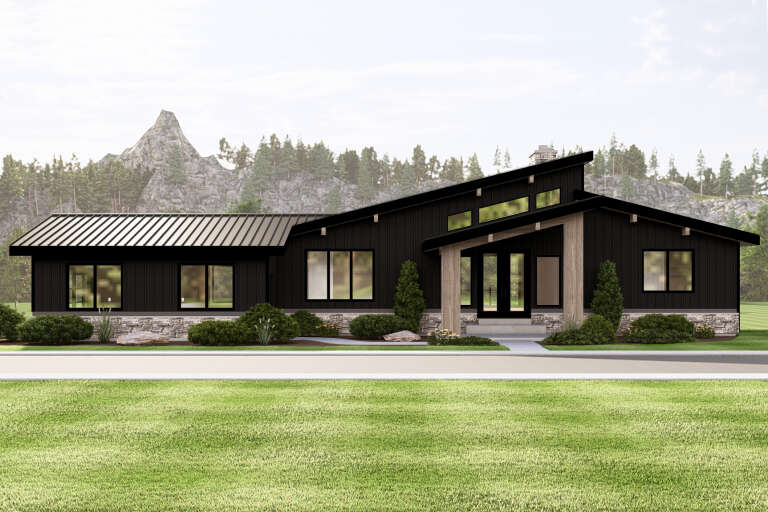 House Plan House Plan #33983 Front Elevation 