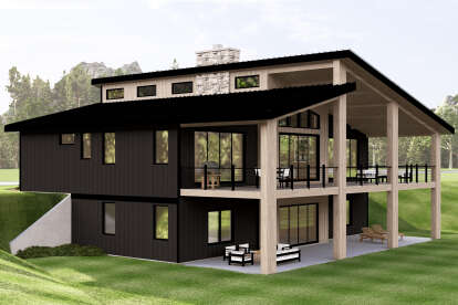 Contemporary House Plan #5032-00376 Elevation Photo