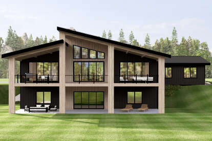 Contemporary House Plan #5032-00376 Elevation Photo