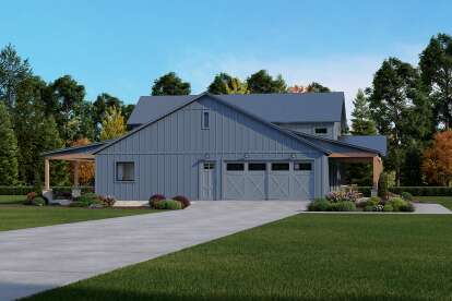 Barn House Plan #4534-00145 Elevation Photo