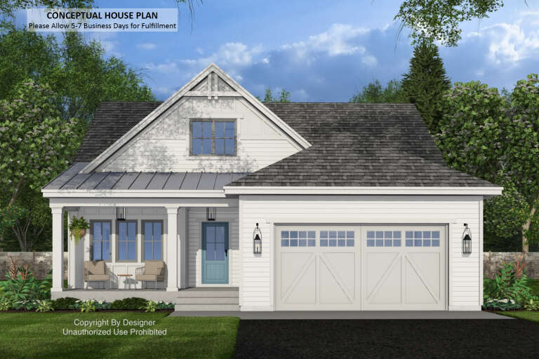 House Plan House Plan #33985 Front Elevation 