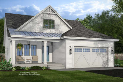 Modern Farmhouse House Plan #098-00648 Elevation Photo