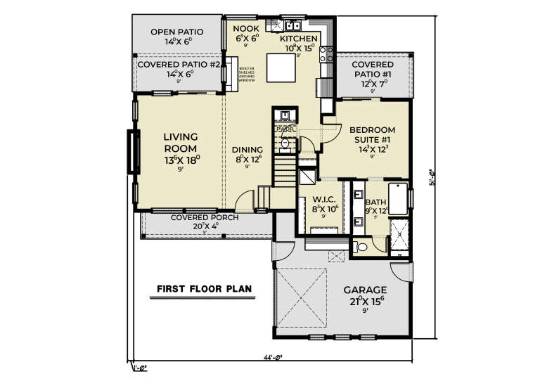 House Plan House Plan #33989 Drawing 1