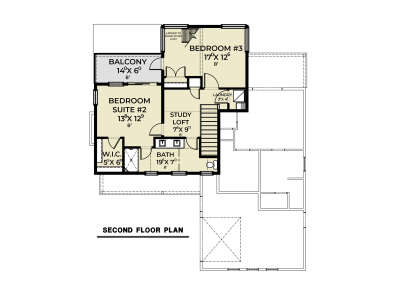 Second Floor for House Plan #2464-00190