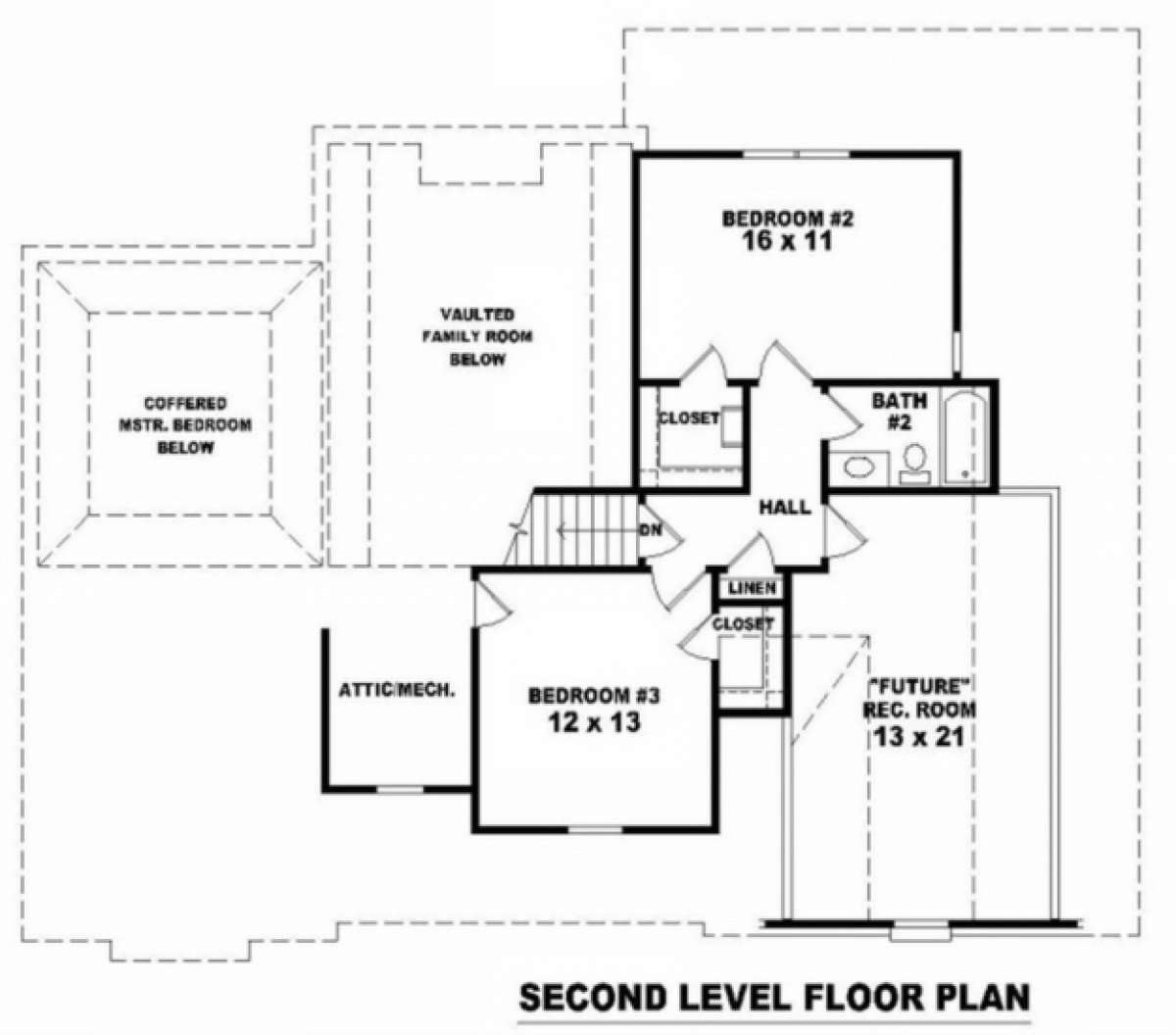 Floorplan 2 for House Plan #053-00453