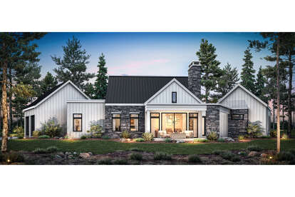 Modern Transitional House Plan #2464-00192 Elevation Photo