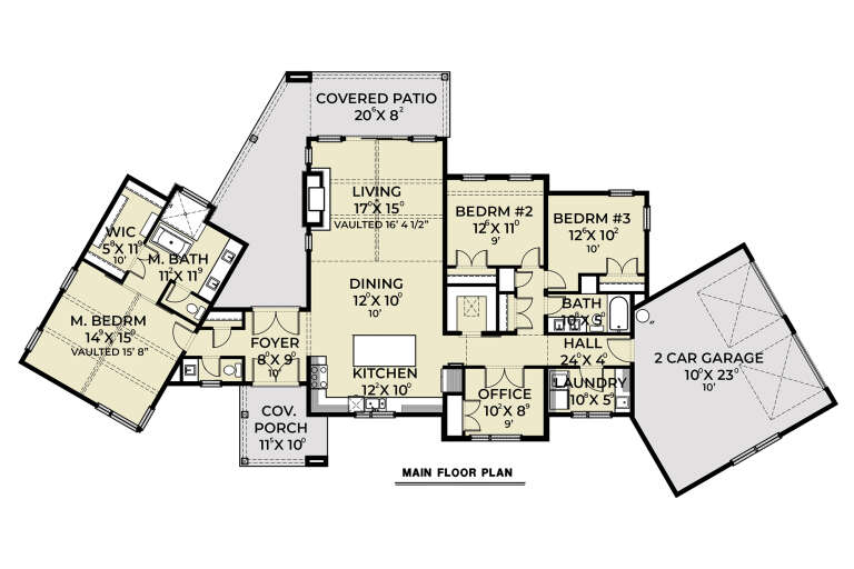 House Plan House Plan #33991 Drawing 1