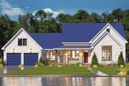 Modern Farmhouse House Plan #699-00454 Elevation Photo