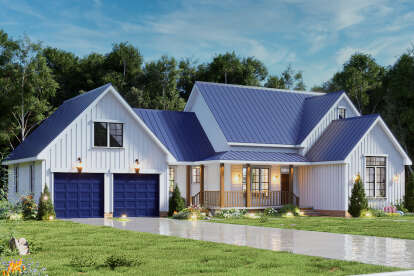 Modern Farmhouse House Plan #699-00454 Elevation Photo