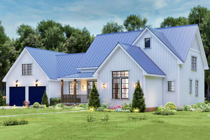 Modern Farmhouse House Plan #699-00454 Elevation Photo