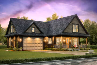 Modern Farmhouse House Plan #699-00455 Elevation Photo