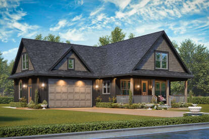 Modern Farmhouse House Plan #699-00455 Elevation Photo
