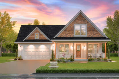 Modern Farmhouse House Plan #699-00455 Elevation Photo