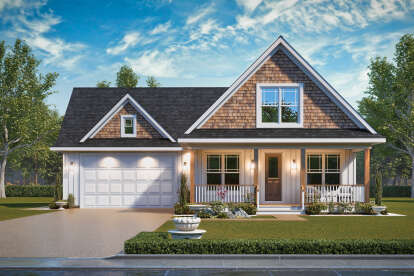Modern Farmhouse House Plan #699-00455 Elevation Photo