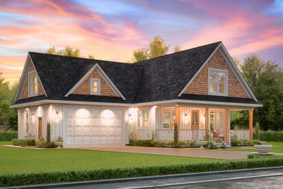 Modern Farmhouse House Plan #699-00455 Elevation Photo