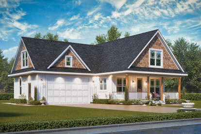 Modern Farmhouse House Plan #699-00455 Elevation Photo