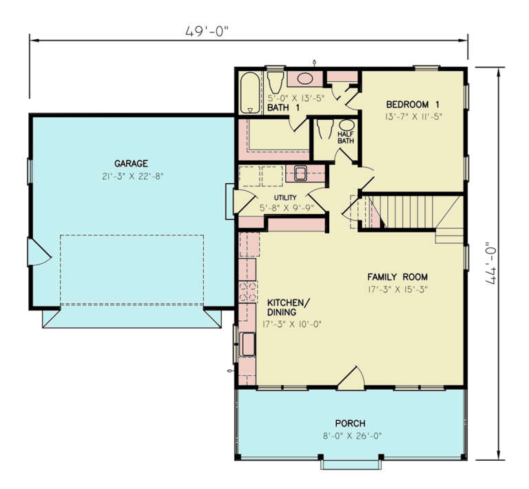 House Plan House Plan #33994 Drawing 1