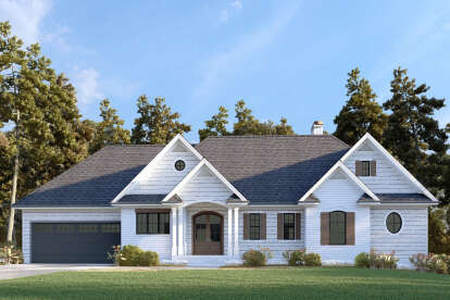 Craftsman House Plan #286-00123 Elevation Photo