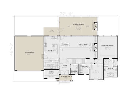 Main Floor for House Plan #286-00123