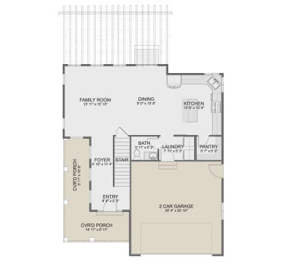 Main Floor for House Plan #2802-00430