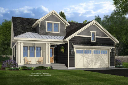 Craftsman House Plan #098-00649 Elevation Photo