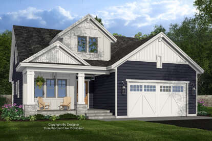 Craftsman House Plan #098-00650 Elevation Photo