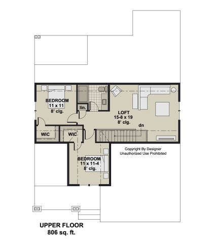 Second Floor for House Plan #098-00650