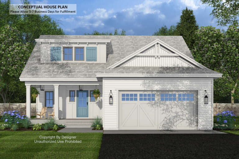 House Plan House Plan #33999 Front Elevation 