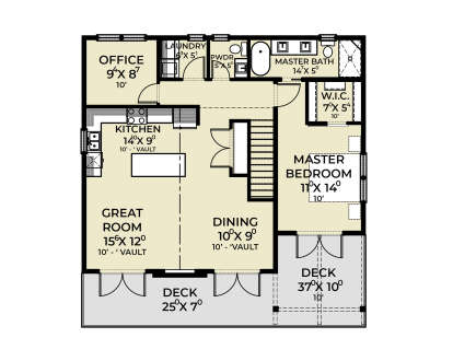 Main Floor for House Plan #2464-00193