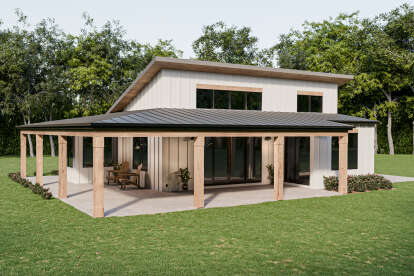 Contemporary House Plan #1462-00165 Elevation Photo