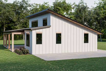 Contemporary House Plan #1462-00165 Elevation Photo
