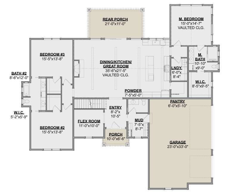 House Plan House Plan #34003 Drawing 1