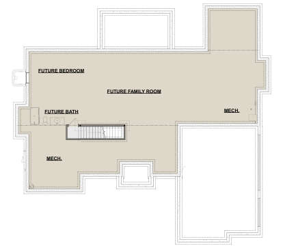 Basement for House Plan #1462-00166