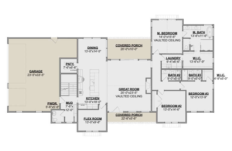 House Plan House Plan #34004 Drawing 1