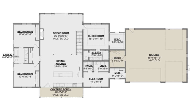 House Plan House Plan #34005 Drawing 1