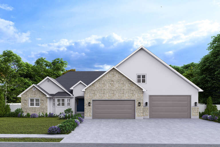 House Plan House Plan #34007 Front Elevation 