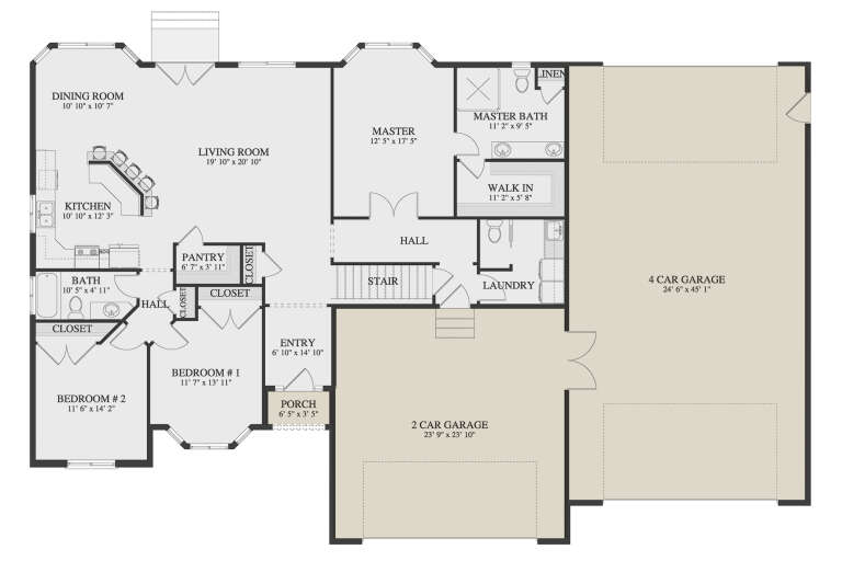 House Plan House Plan #34007 Drawing 1