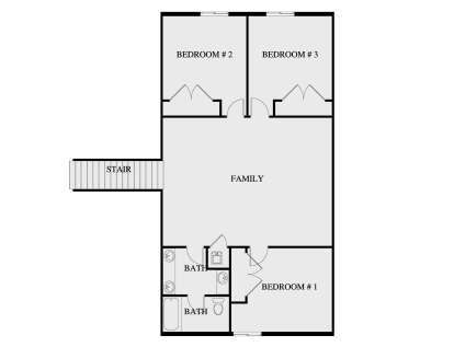 Second Floor for House Plan #2802-00431