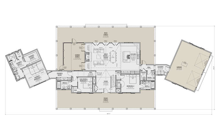 House Plan House Plan #34009 Drawing 1