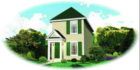 Traditional House Plan #053-00455 Elevation Photo