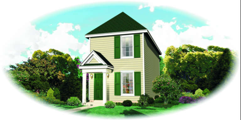 Traditional House Plan #053-00455 Elevation Photo